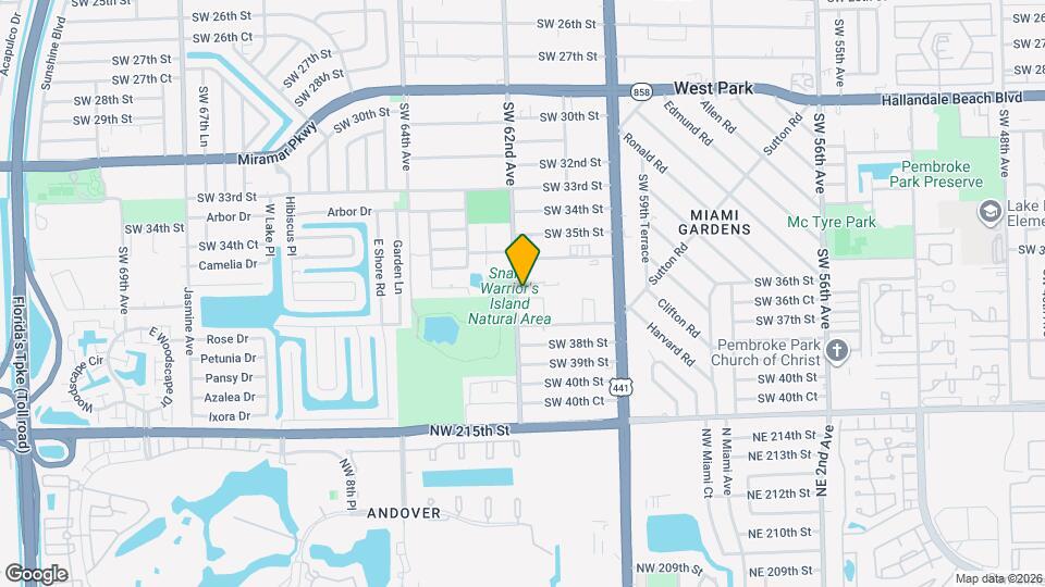 6171 SW 36th Ct Mapa y Detalles de la Ubicación