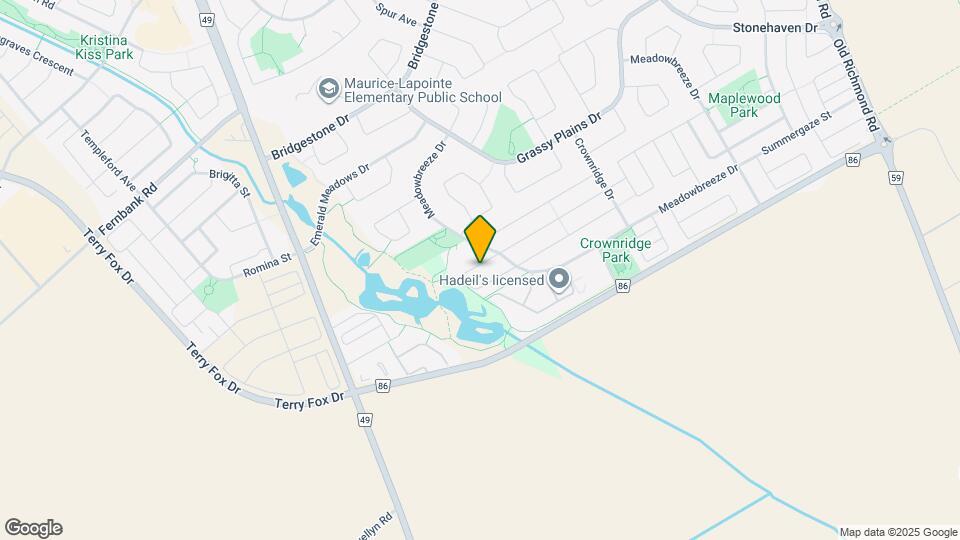 422 Coldwater Cres Map and Location Details