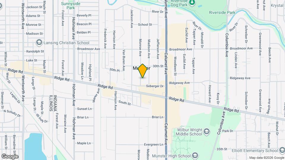 8237 Monroe Ave Map and Location Details