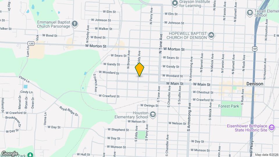 108 N Eddy Ave Map and Location Details