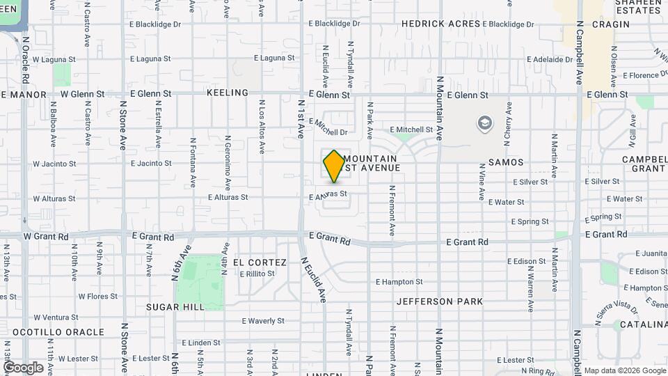 843 E Alturas St Map and Location Details