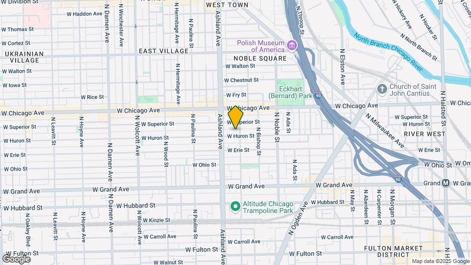 1506-1508 W Huron St Mapa y Detalles de la Ubicación