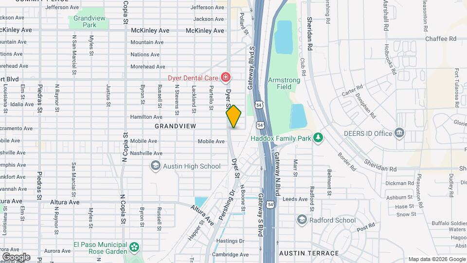 4000 1/2 Sacramento Ave Map and Location Details