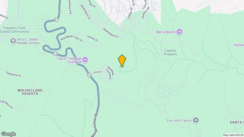 3360 N Topanga Canyon Blvd Mapa y Detalles de la Ubicación