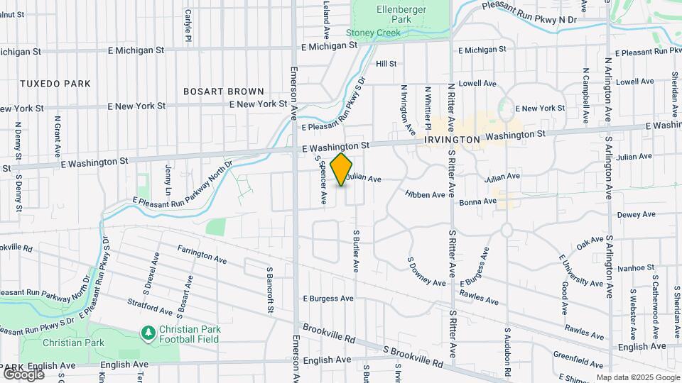 128 S Butler Ave Map and Location Details