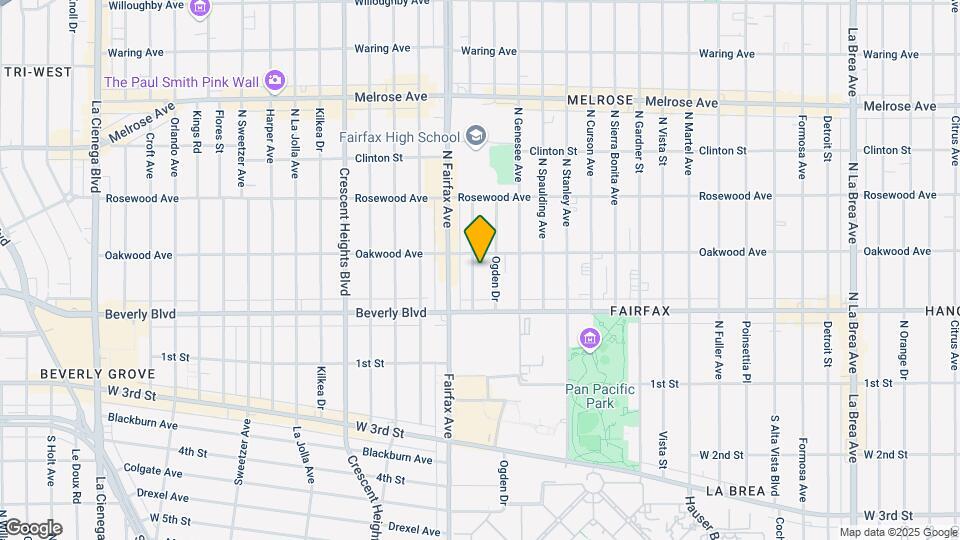 350 N Orange Grove Ave Mapa y Detalles de la Ubicación