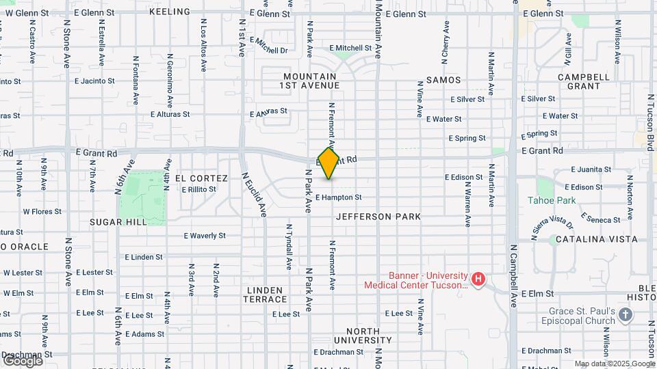 1048 E Edison St Map and Location Details