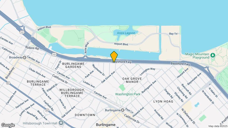 639 Rollins Rd Map and Location Details