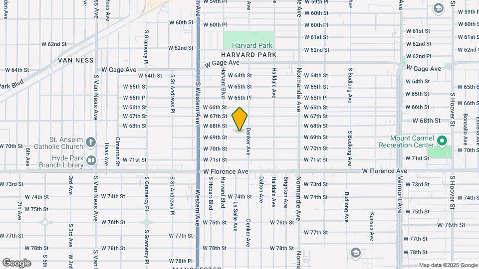 1623 W 69th St Map and Location Details