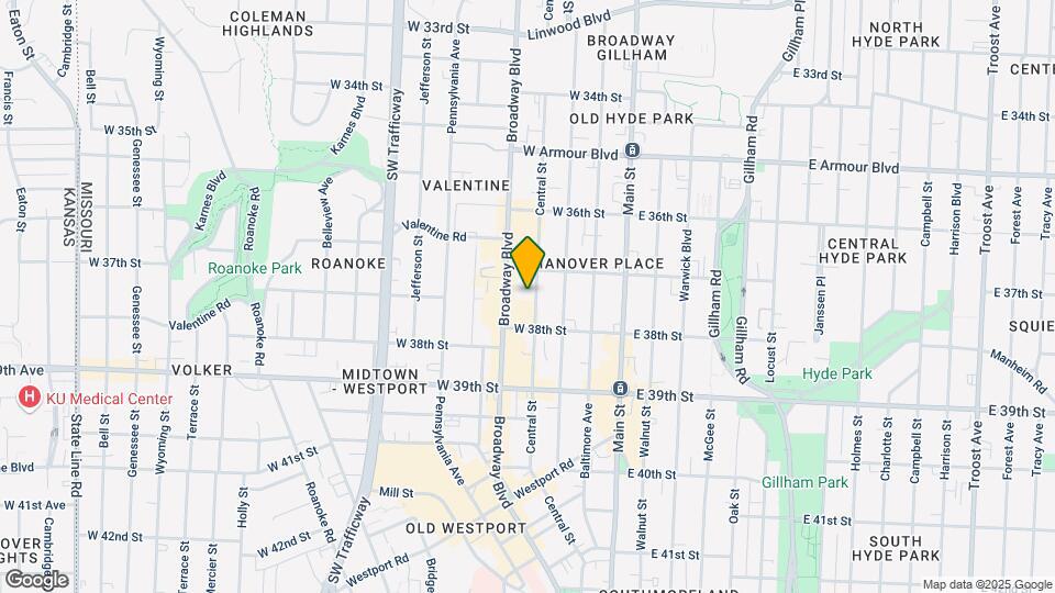 3722 Central St Map and Location Details