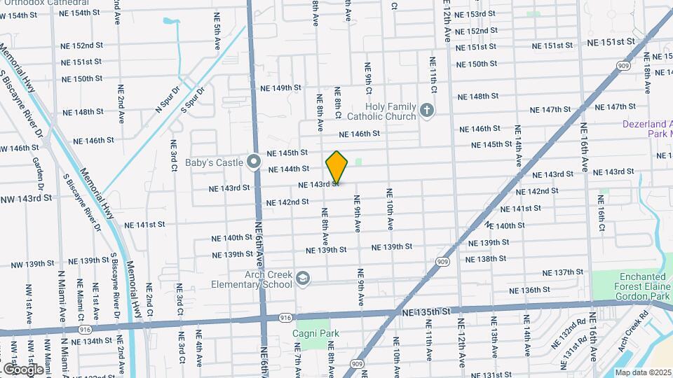 830 NE 143rd St Map and Location Details