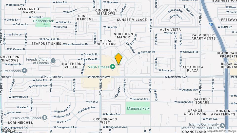 3325 W Harmont Dr Mapa y Detalles de la Ubicación