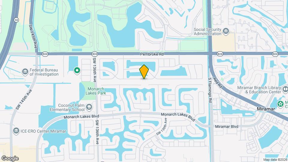 13040 SW 20th St Map and Location Details