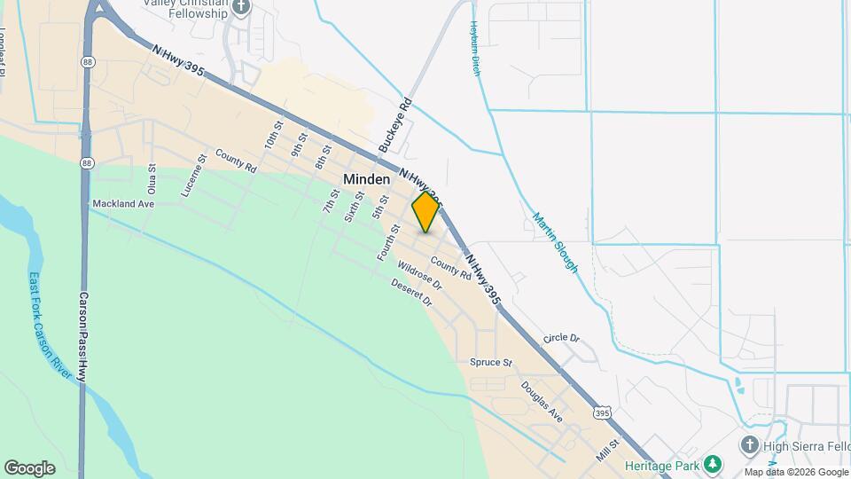 1588 Mono Ave Map and Location Details