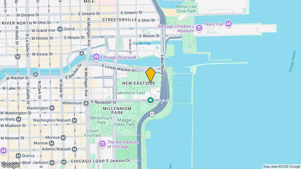 210 N Harbor Dr Mapa y Detalles de la Ubicación