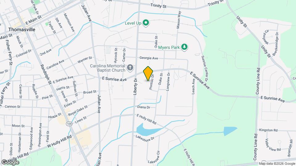 711 E Sunrise Ave Map and Location Details