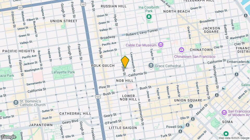 1150 Hyde St Mapa y Detalles de la Ubicación