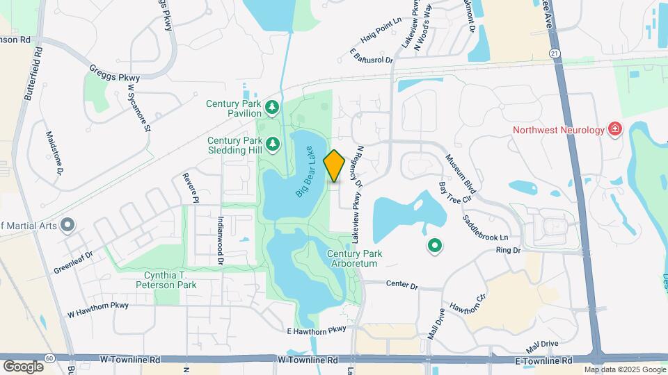 1250 N Streamwood Ln Map and Location Details