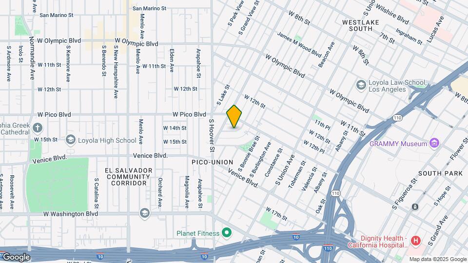 1334 S Westlake Ave Map and Location Details