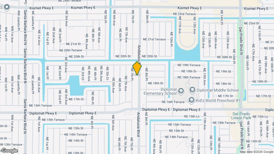 1818 Andalusia Blvd Map and Location Details