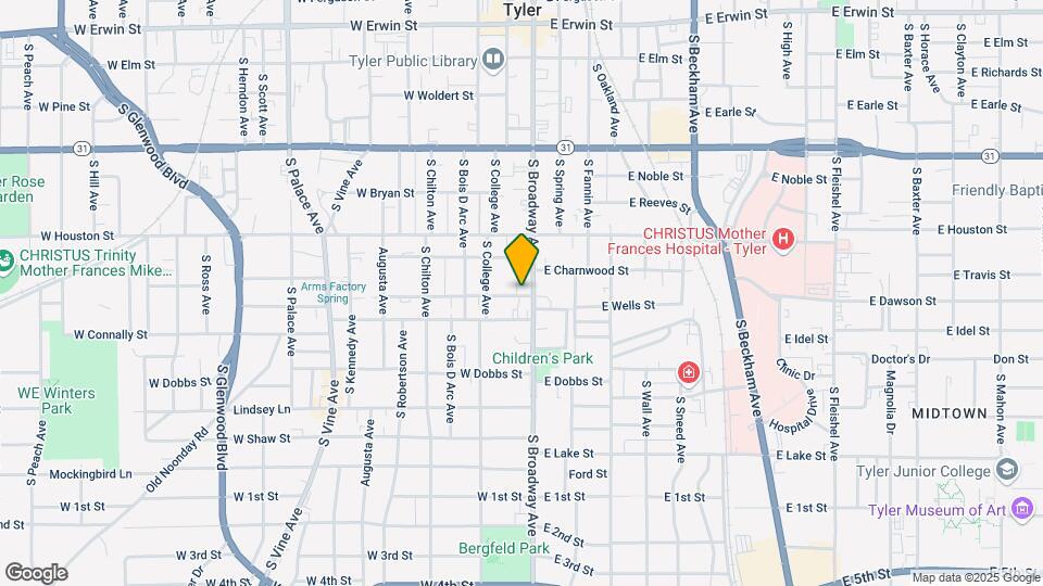 709 S Broadway Ave Map and Location Details