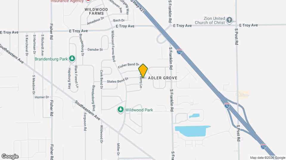 3345 Grove Berry Ln Mapa y Detalles de la Ubicación