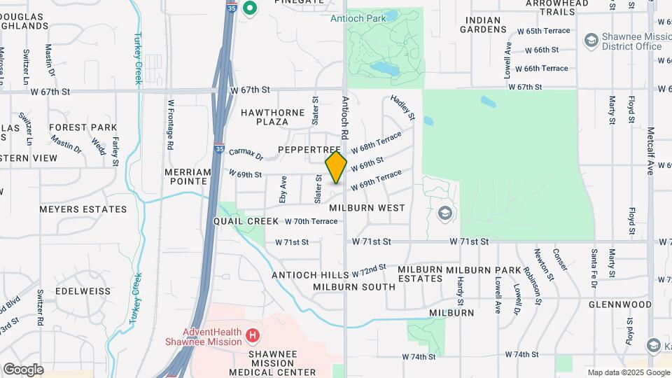 8710 W 70th St Map and Location Details