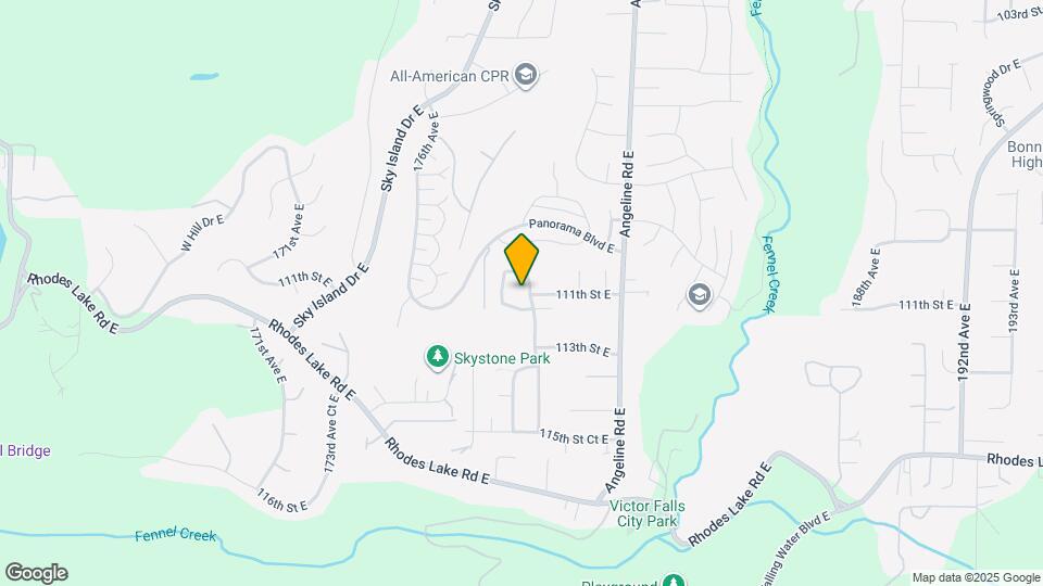 11102 179th Ave Ct E Mapa y Detalles de la Ubicación