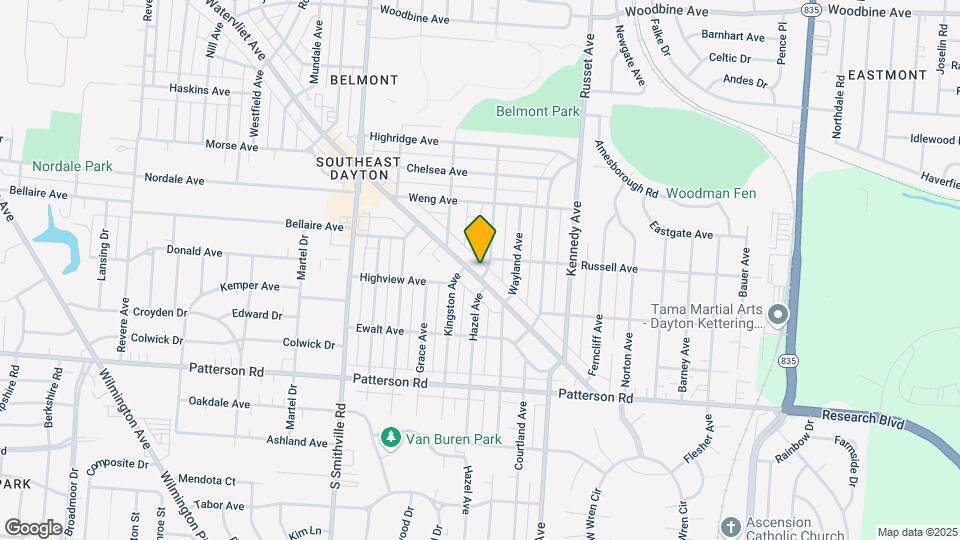 1212 Watervliet Ave Mapa y Detalles de la Ubicación
