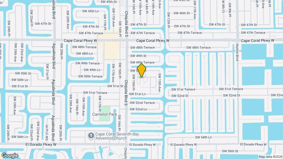 1524 SW 50th St Map and Location Details