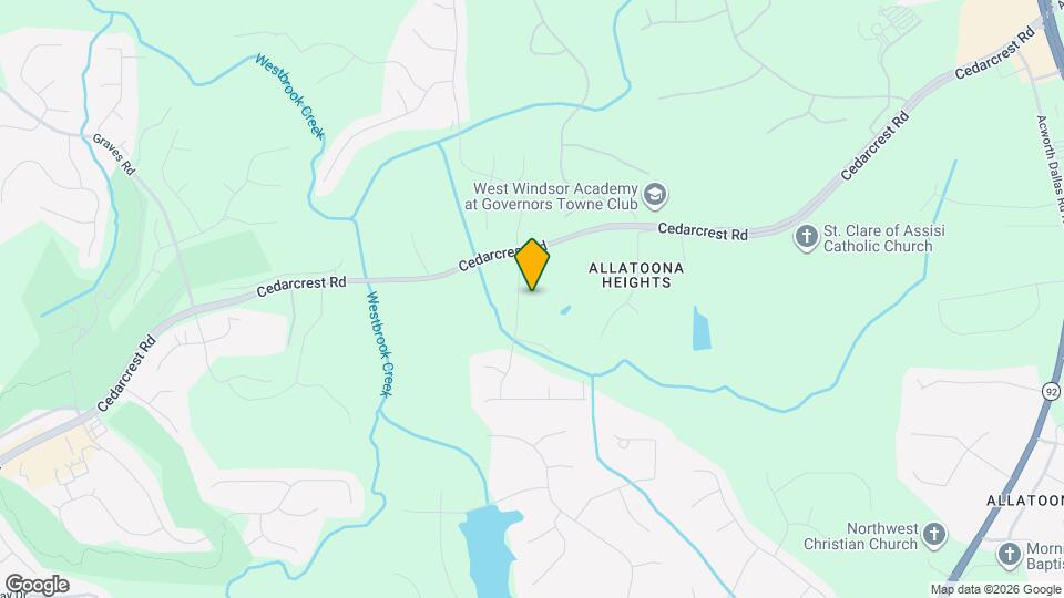 107 Cedar Creek Ct Mapa y Detalles de la Ubicación