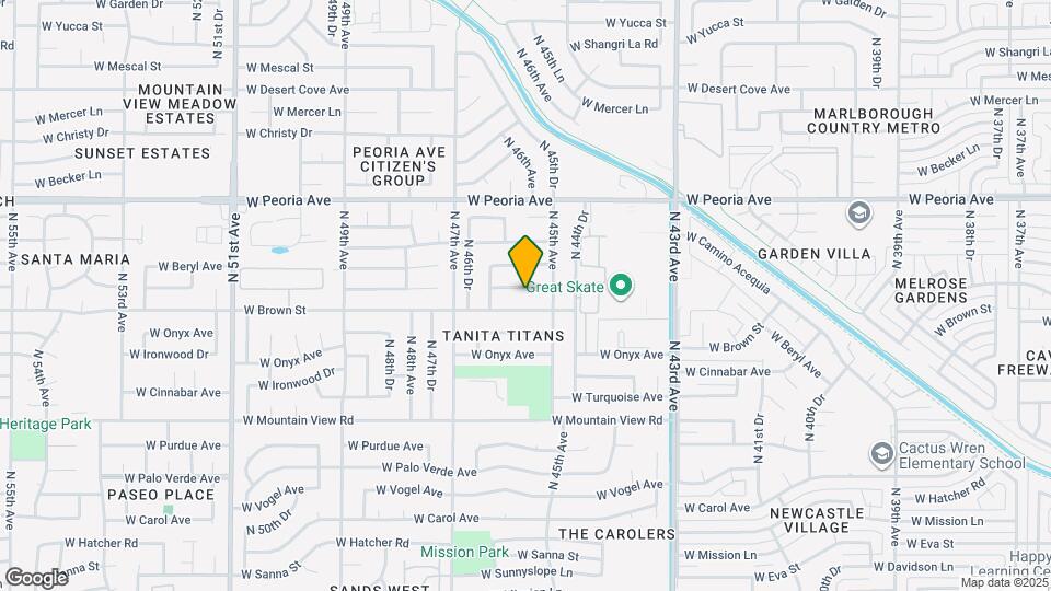 4523 W Cheryl Dr Map and Location Details