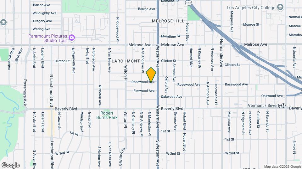 4822 Rosewood Ave Mapa y Detalles de la Ubicación
