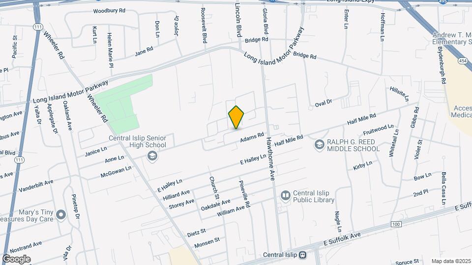 59 Adams Rd-Unit -2F Map and Location Details
