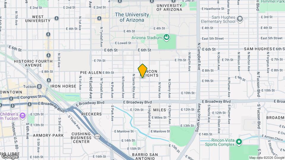 1307-1311 E 9th St Map and Location Details