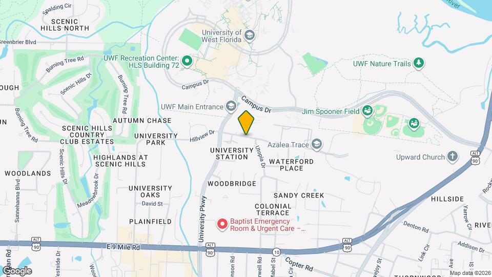 10049 Hillview Rd Map and Location Details