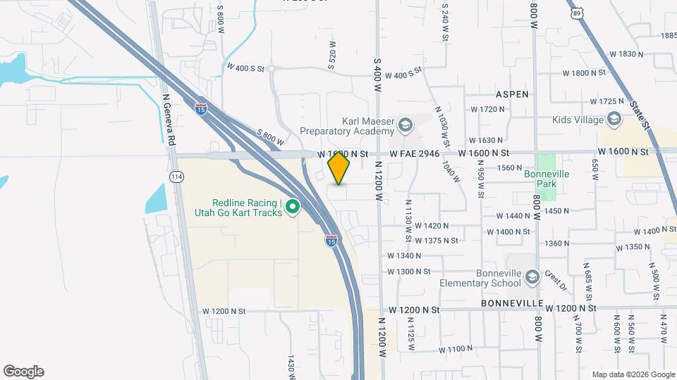 1321 W 1520 N Map and Location Details