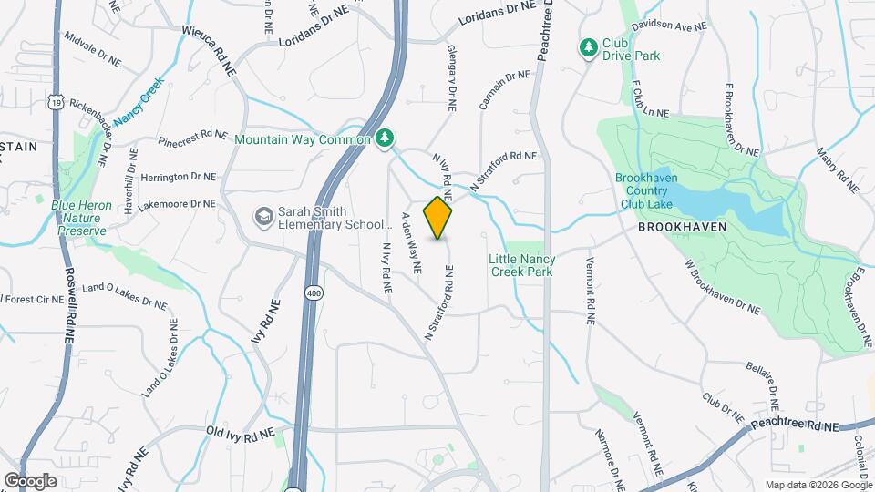 4006 N Stratford Rd NE Map and Location Details