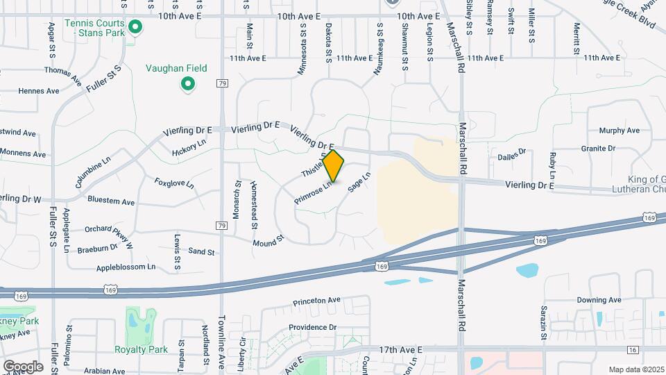 1407 Primrose Ln Map and Location Details
