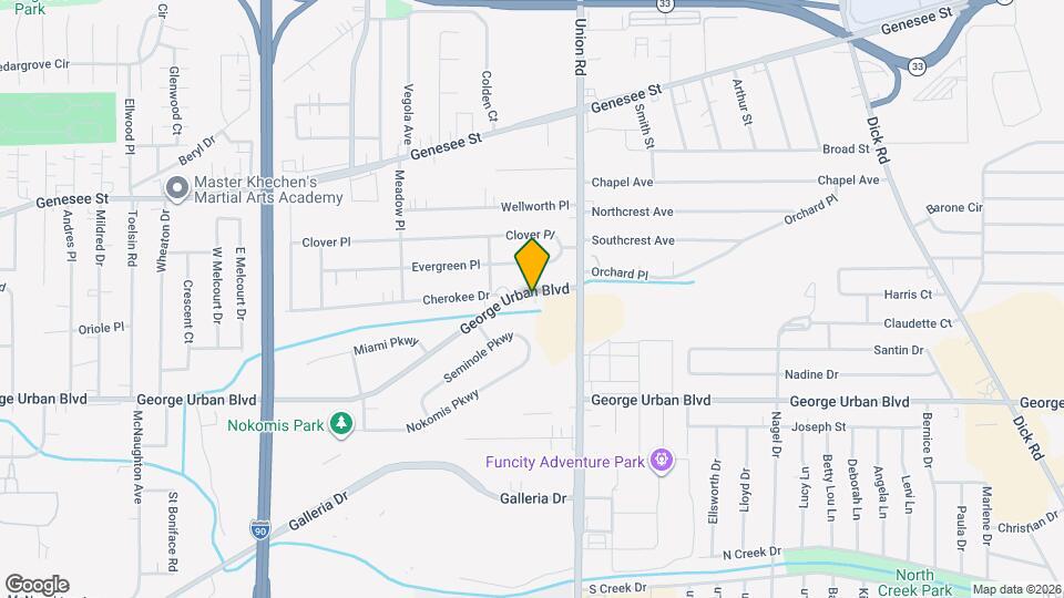 1025 George Urban Blvd Map and Location Details