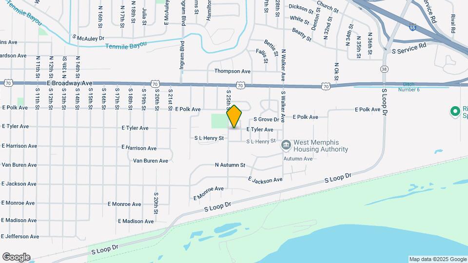 2507 E Tyler Ave Map and Location Details