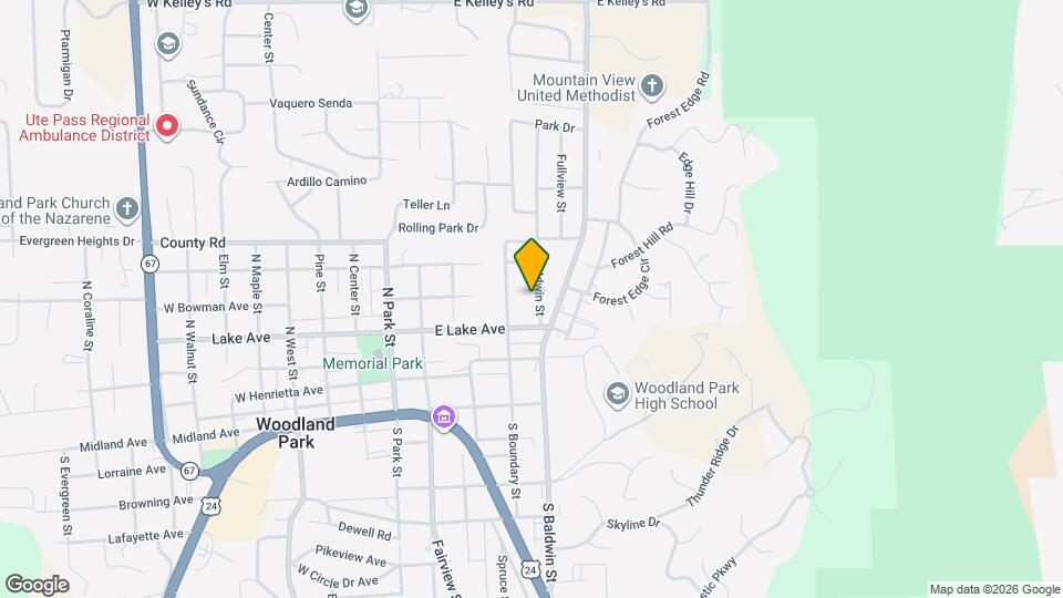 418 N Baldwin St Map and Location Details