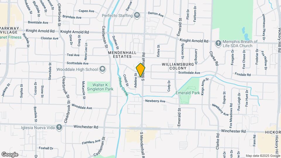 3373 S Mendenhall Rd Map and Location Details