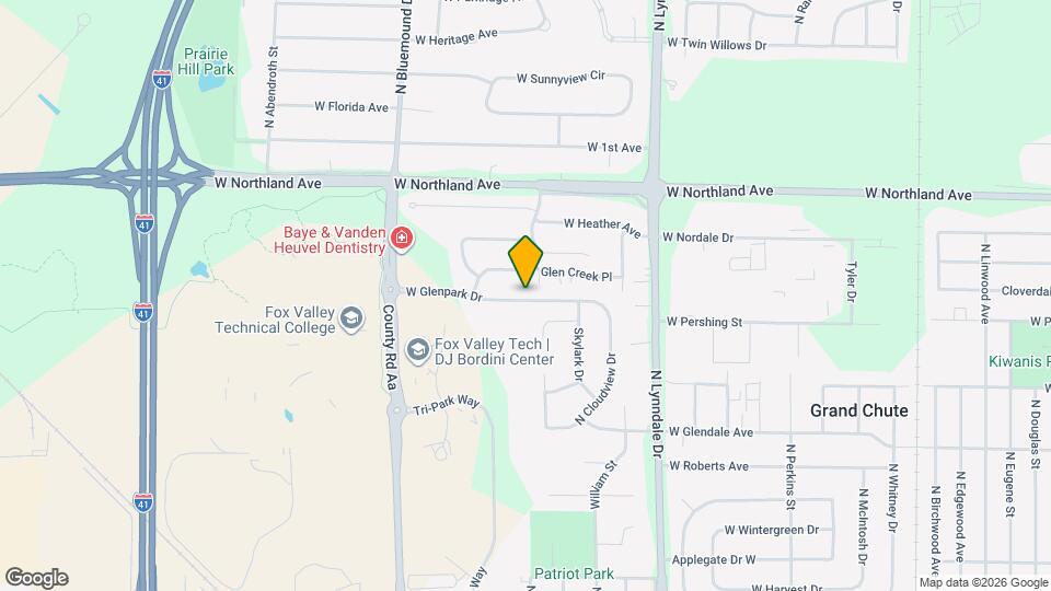 2832 W Glenpark Dr Map and Location Details