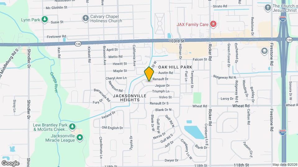 8015 Jaguar Dr Map and Location Details