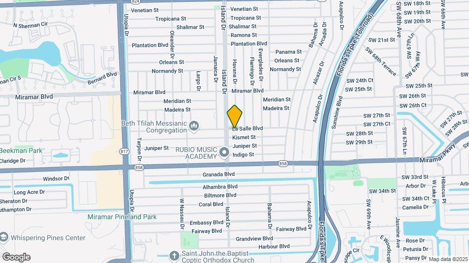 7672 La Salle Blvd Map and Location Details