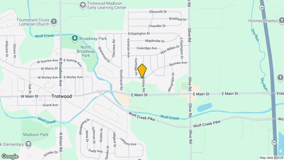 470 Burman Ave Map and Location Details