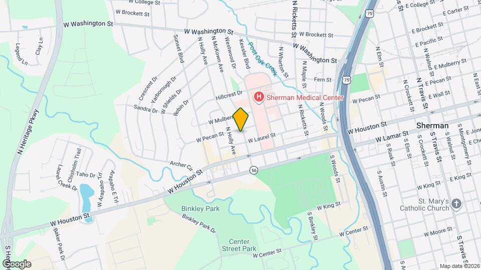 212 N McKown Ave Map and Location Details