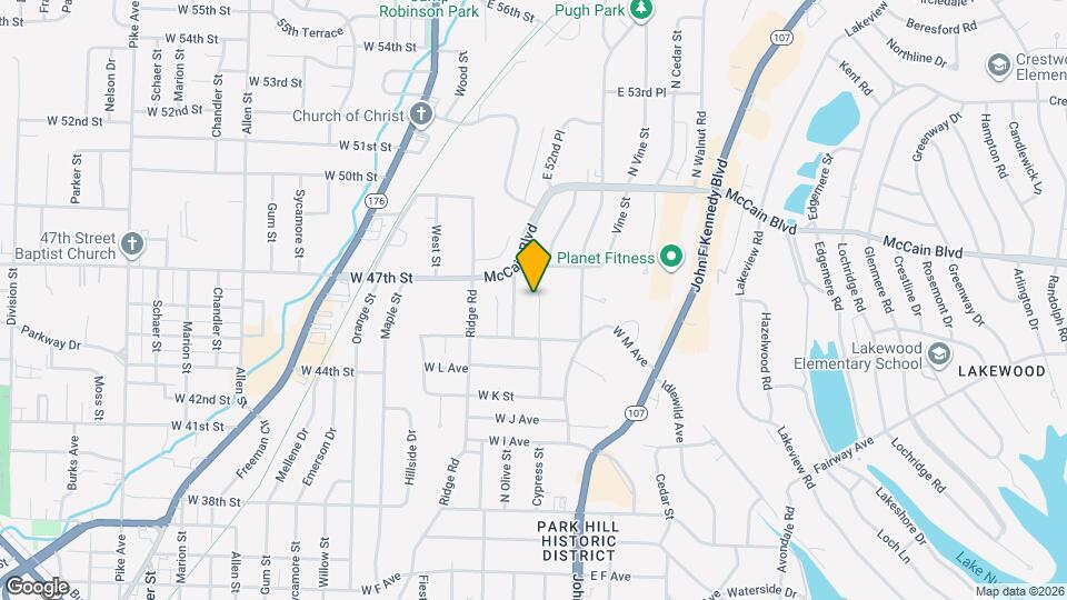 4509 N Cypress St Map and Location Details