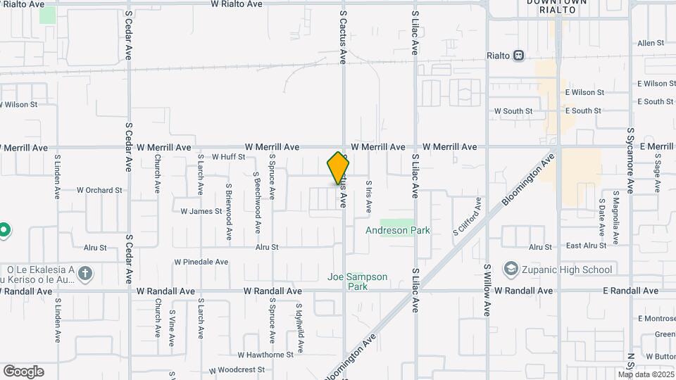 603 S Fillmore Ave Map and Location Details